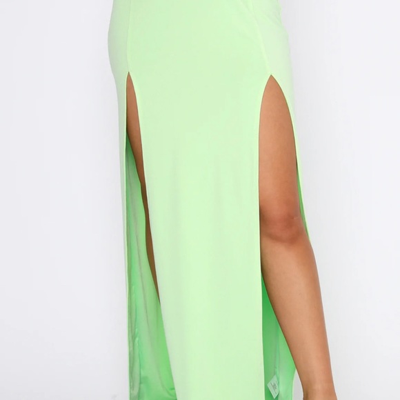 WHITE FOX read my mind maxi skirt 2PC SET green white fox crop top set M - Picture 5 of 17